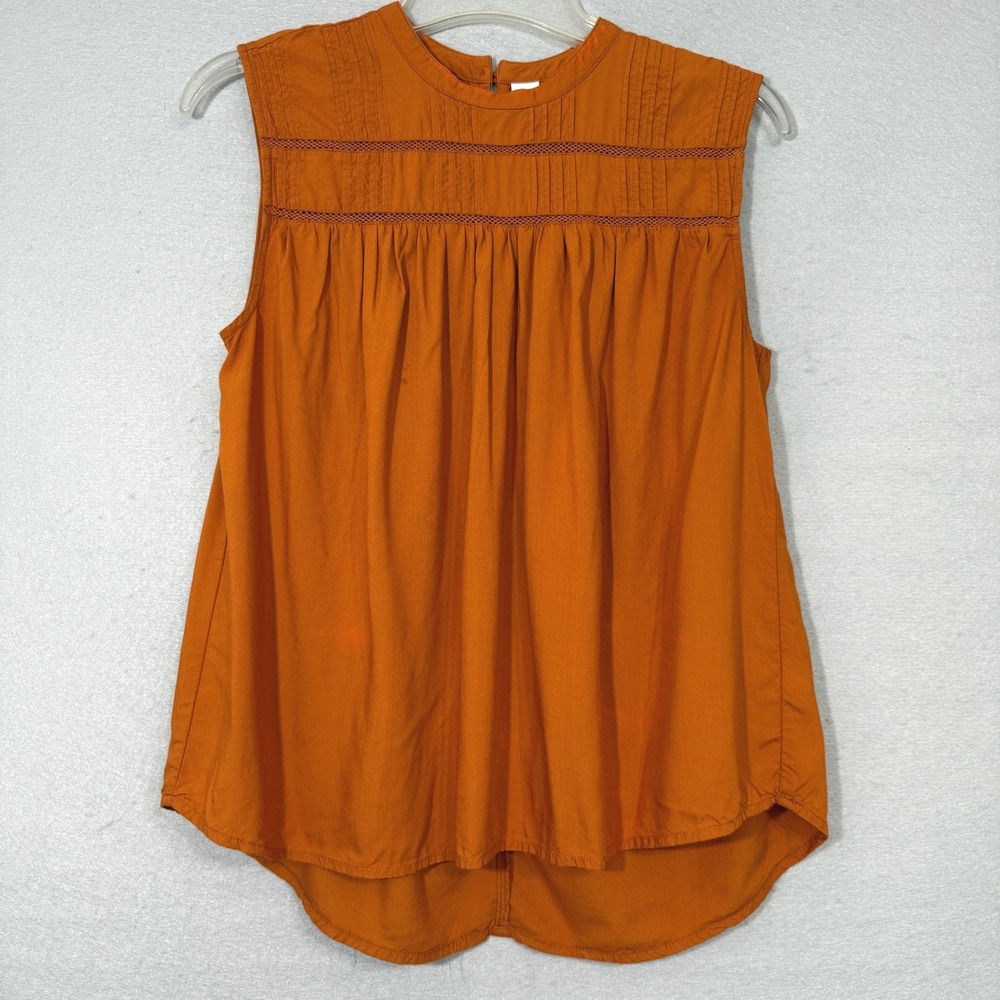 Old Navy Women's Sleeveless Boho Crochet Pintuck Size S Cottagecore Flowy Casual